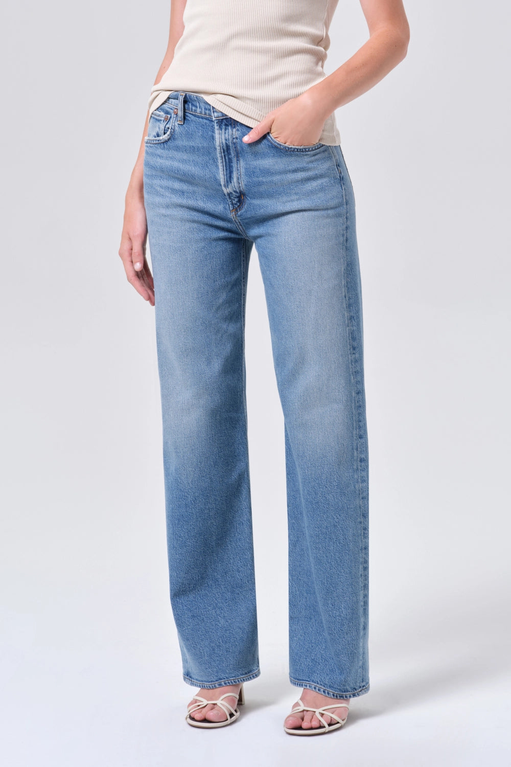 Ren Jean: High Rise Wide Leg - 32" Pants Agolde