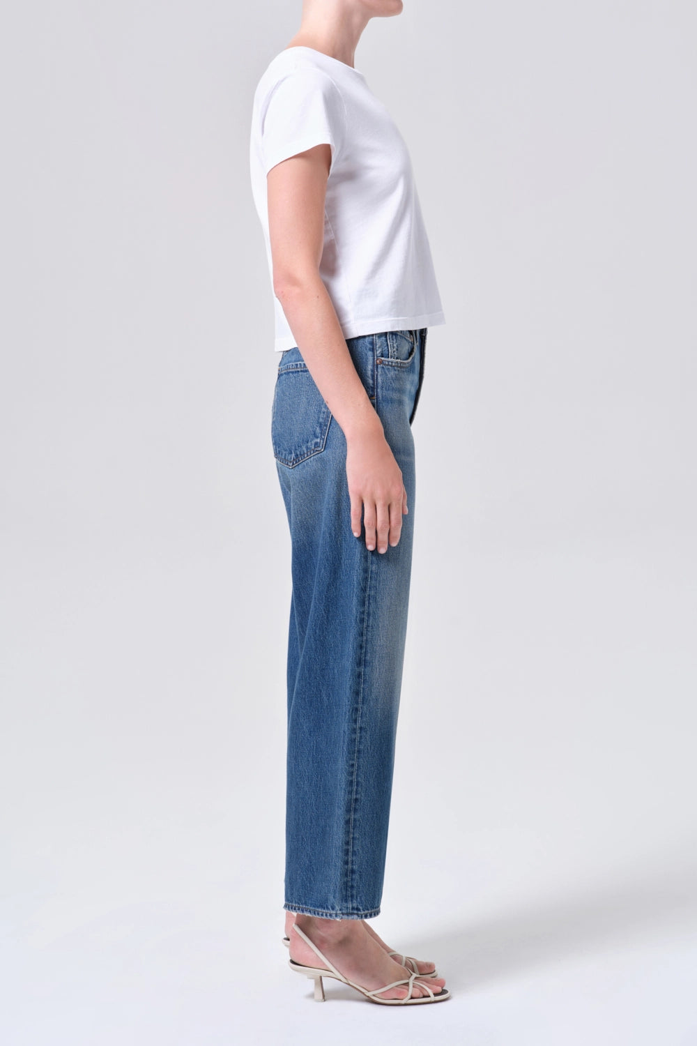 Ren Jean: High Rise Wide Leg Pants Agolde