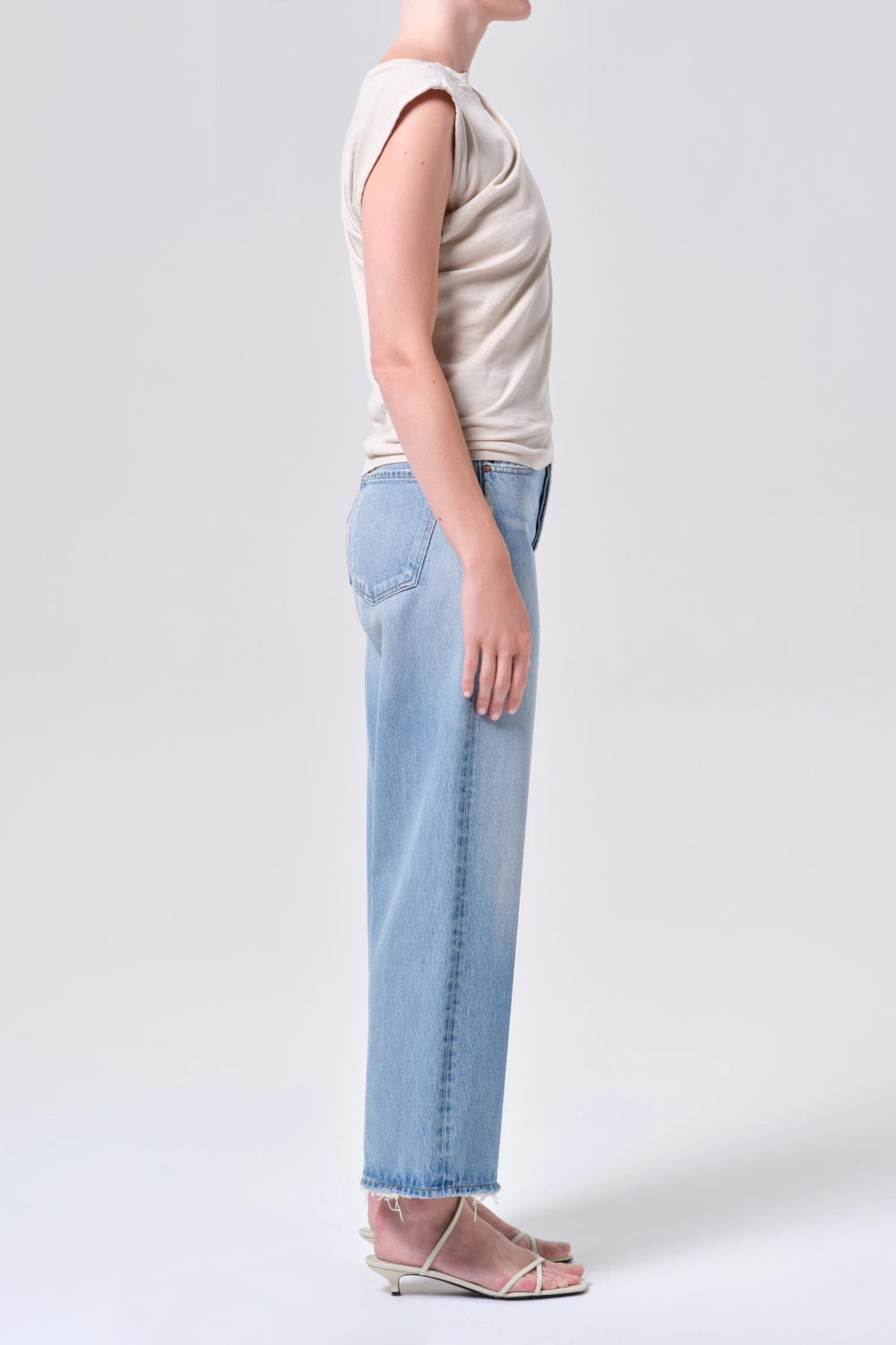 Ren Jean: High Rise Wide Leg Pants Agolde