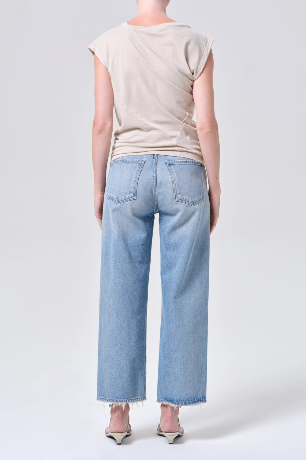 Ren Jean: High Rise Wide Leg Pants Agolde