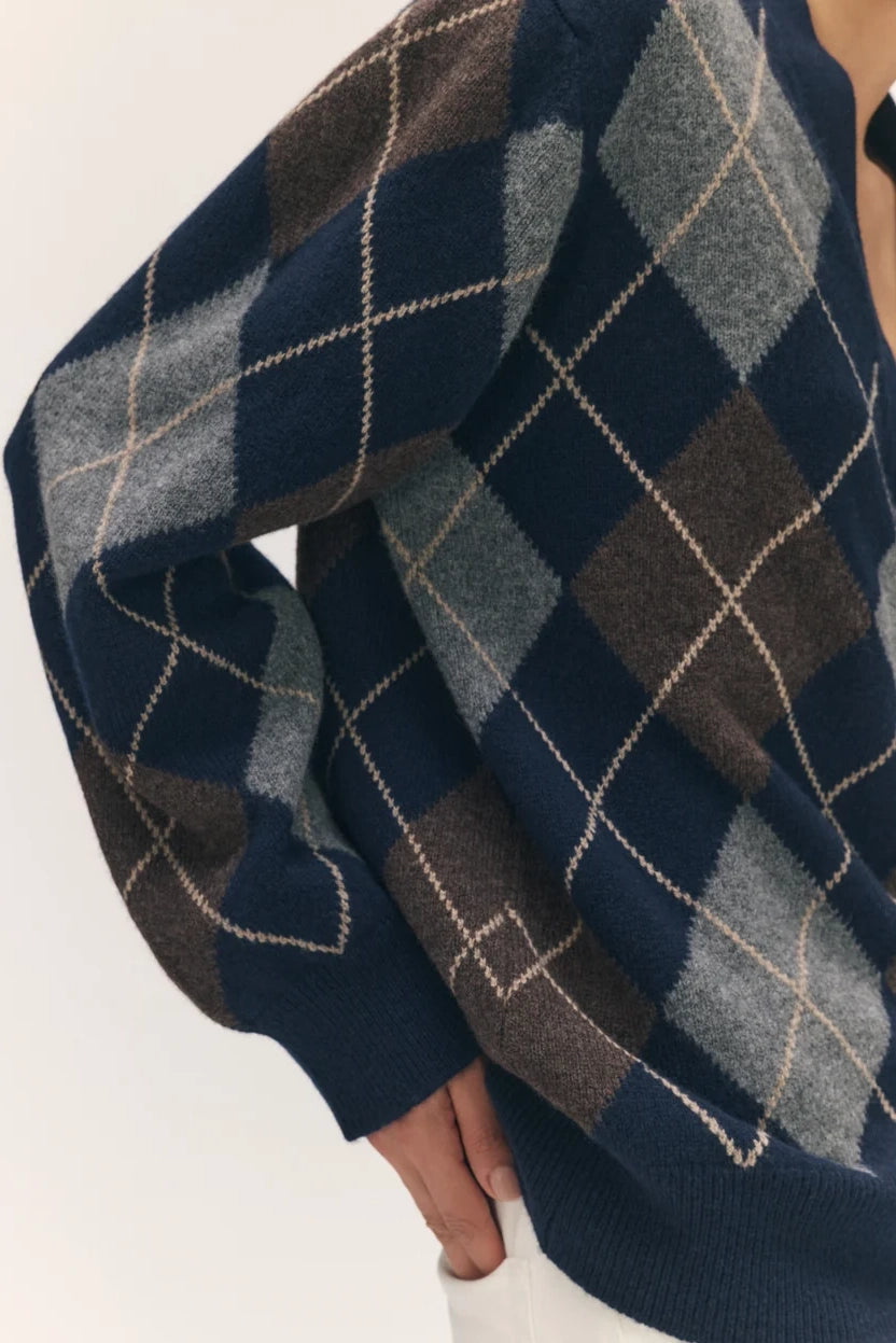 Ava Argyle Cardigan Sweaters &amp; Knits &amp;Daughter