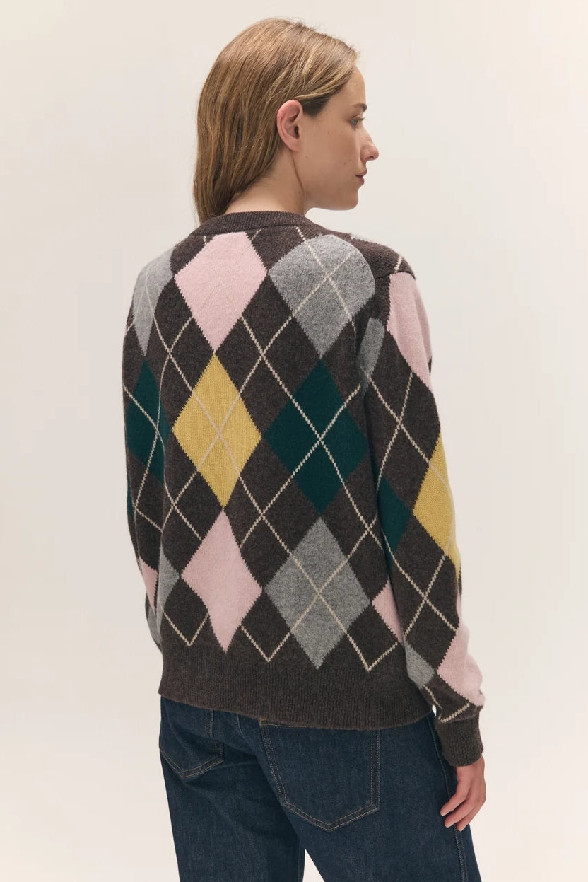 Ava Argyle Crewneck Sweaters &amp; Knits &amp;Daughter