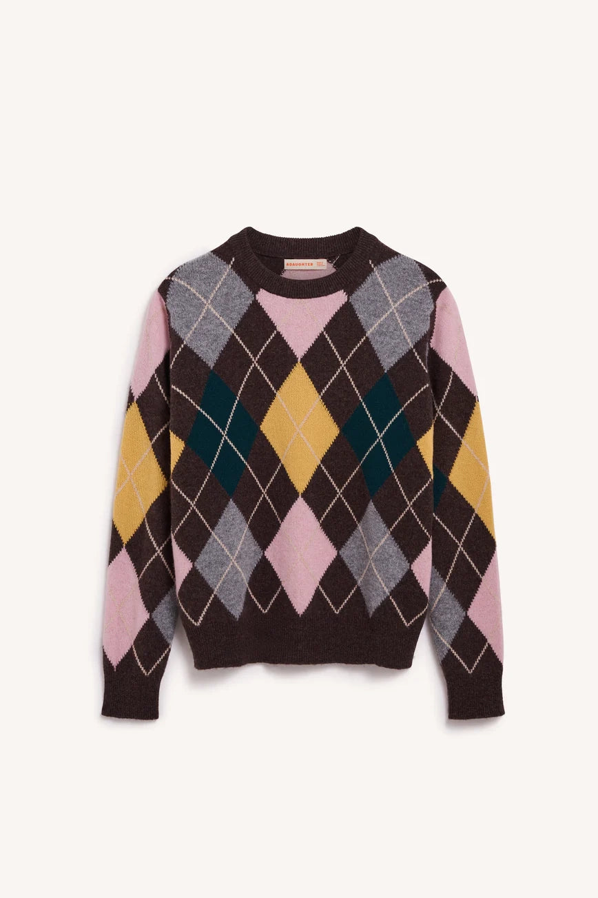 Ava Argyle Crewneck Sweaters &amp; Knits &amp;Daughter