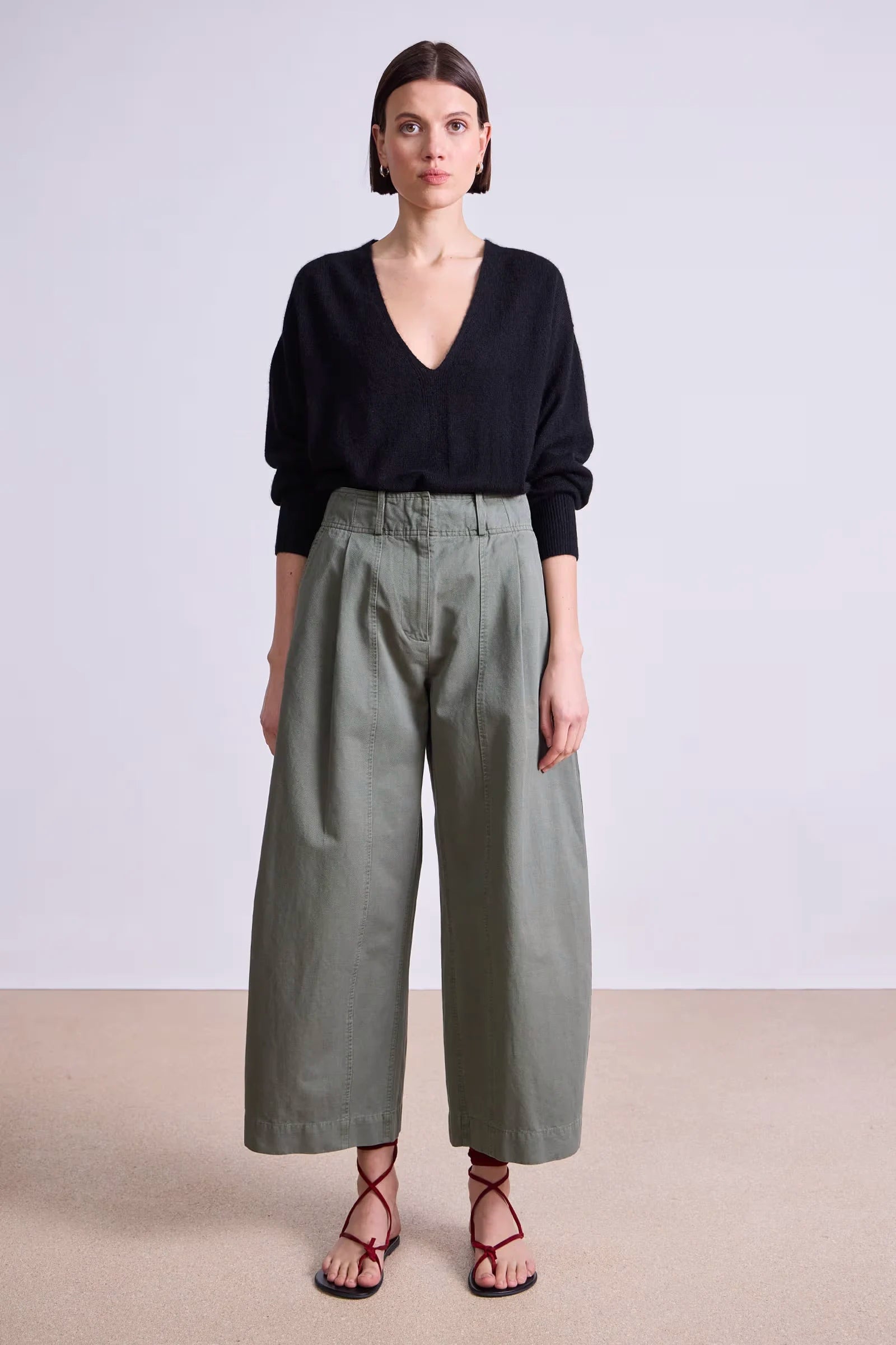 Cropped Cybil Trouser Pants Apiece Apart