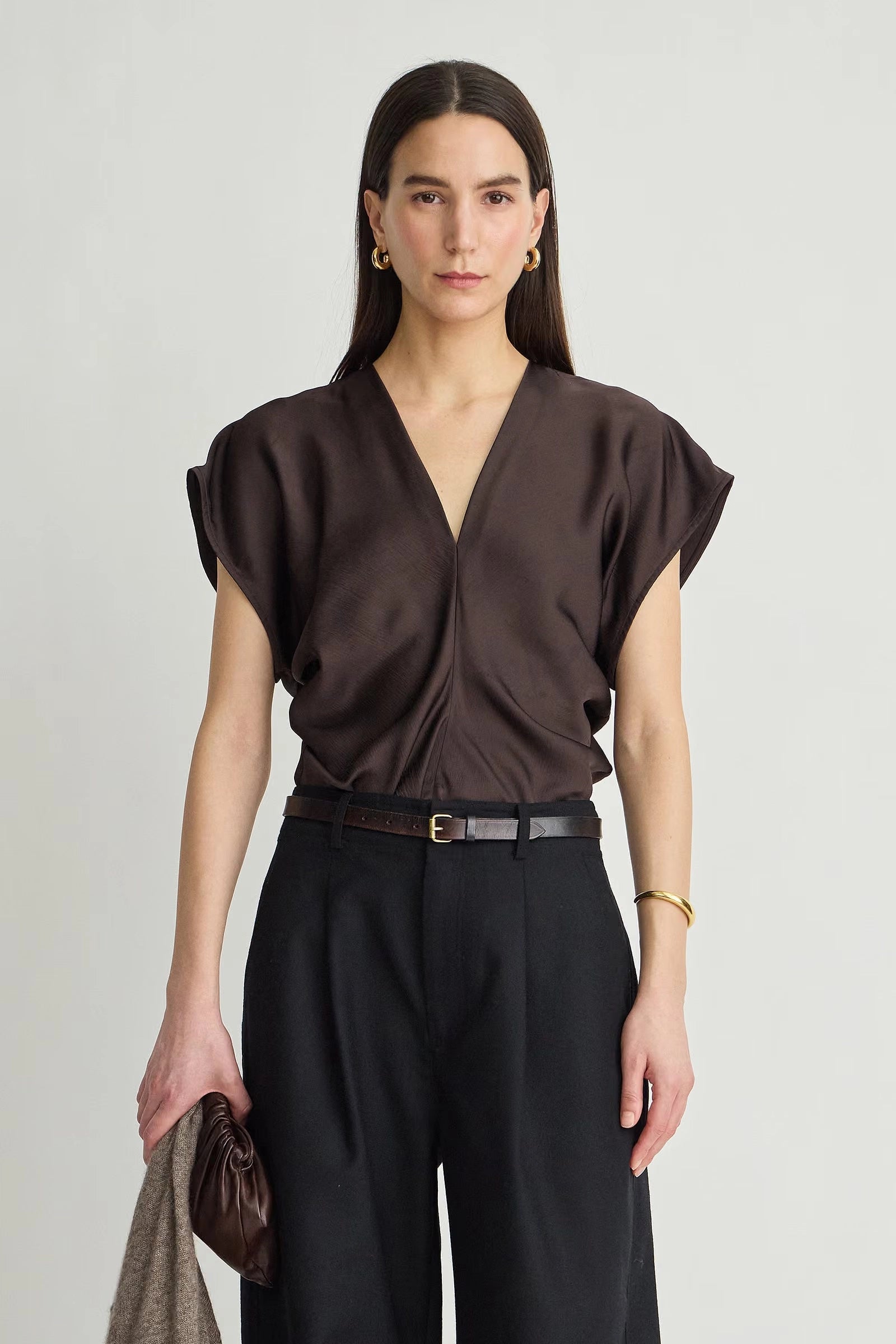 Monde Drape Bias Top