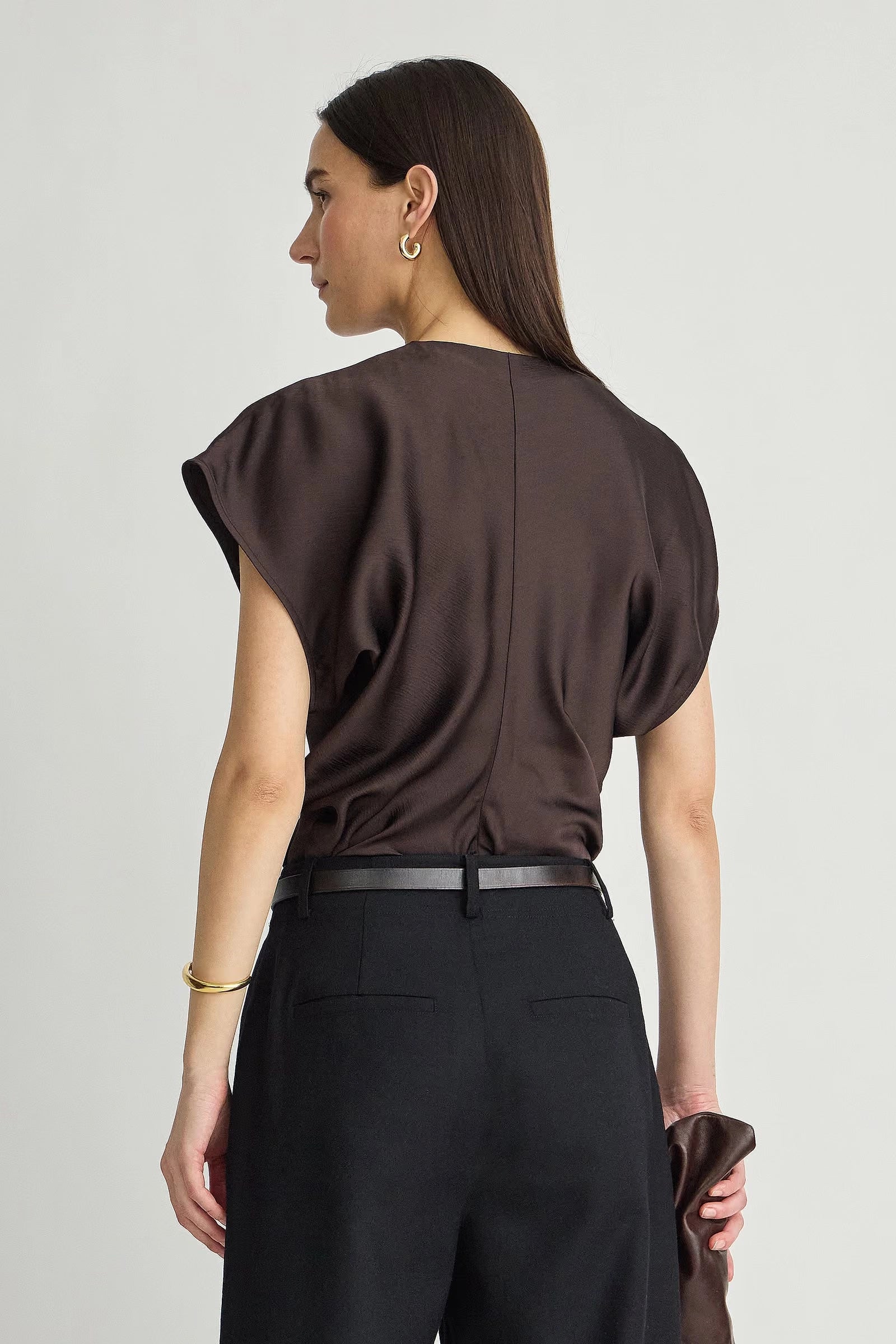 Monde Drape Bias Top