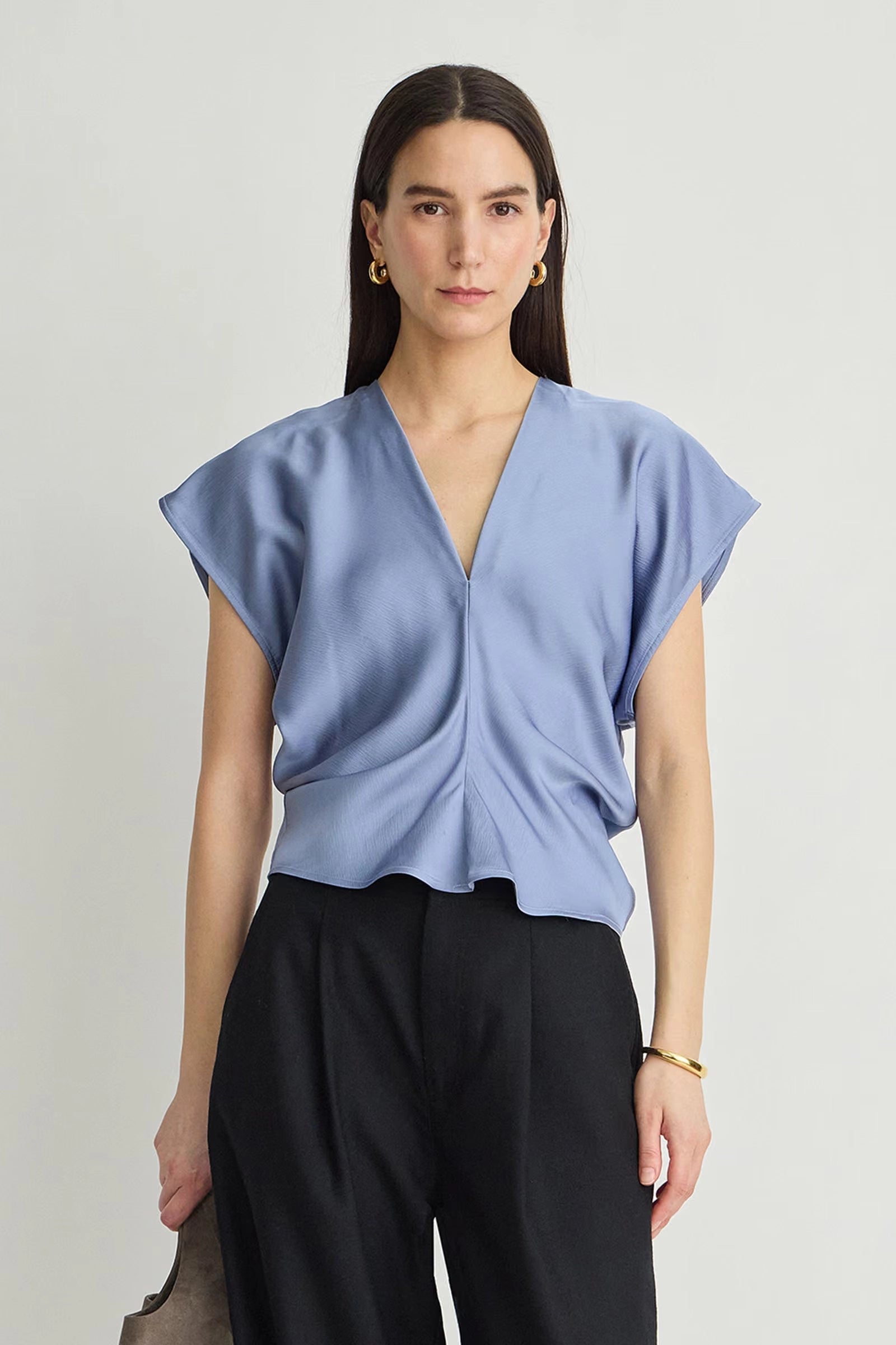 Monde Drape Bias Top