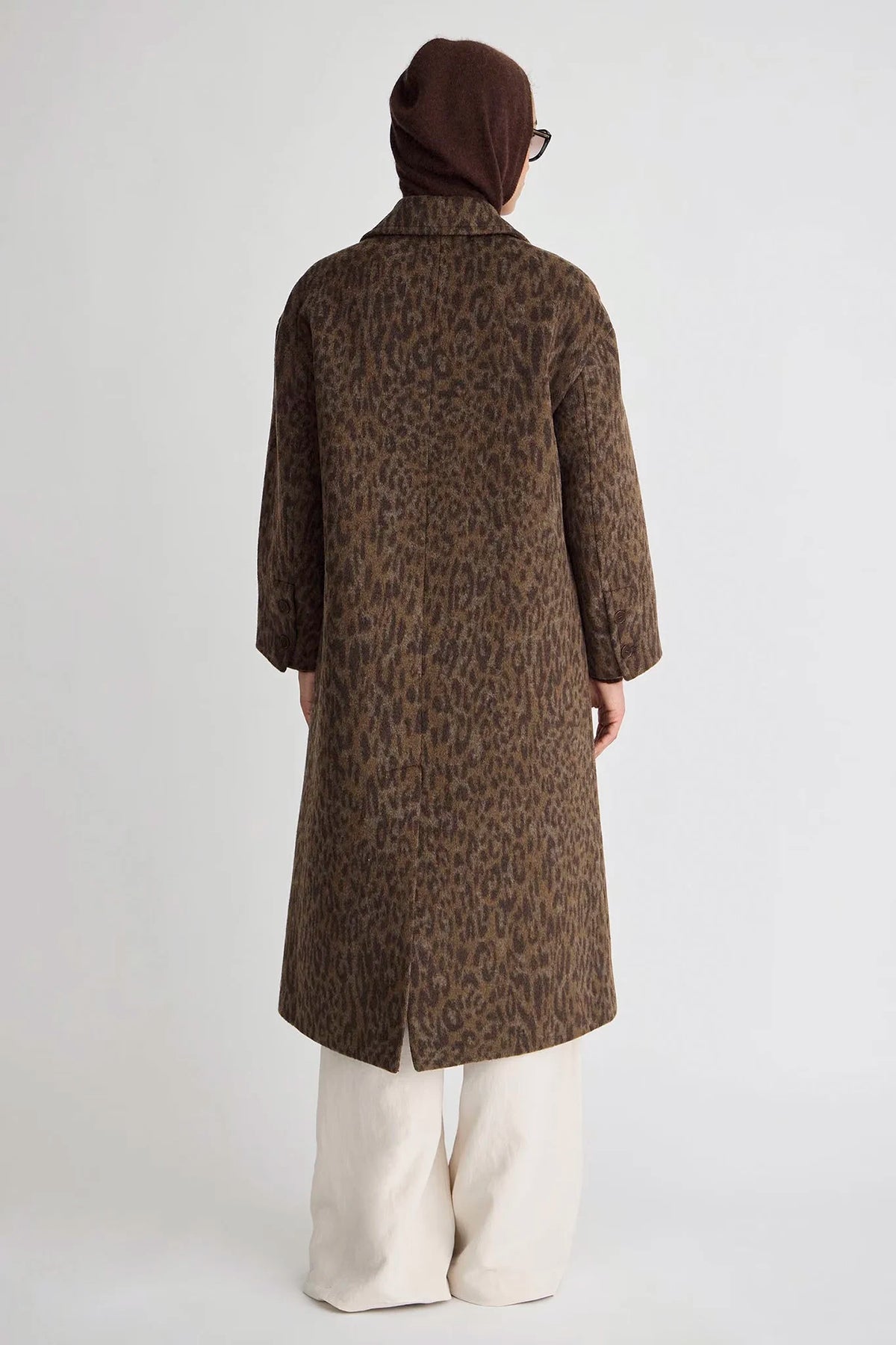 Matta Print Oversized Long Coat Jackets &amp; Coats Apiece Apart