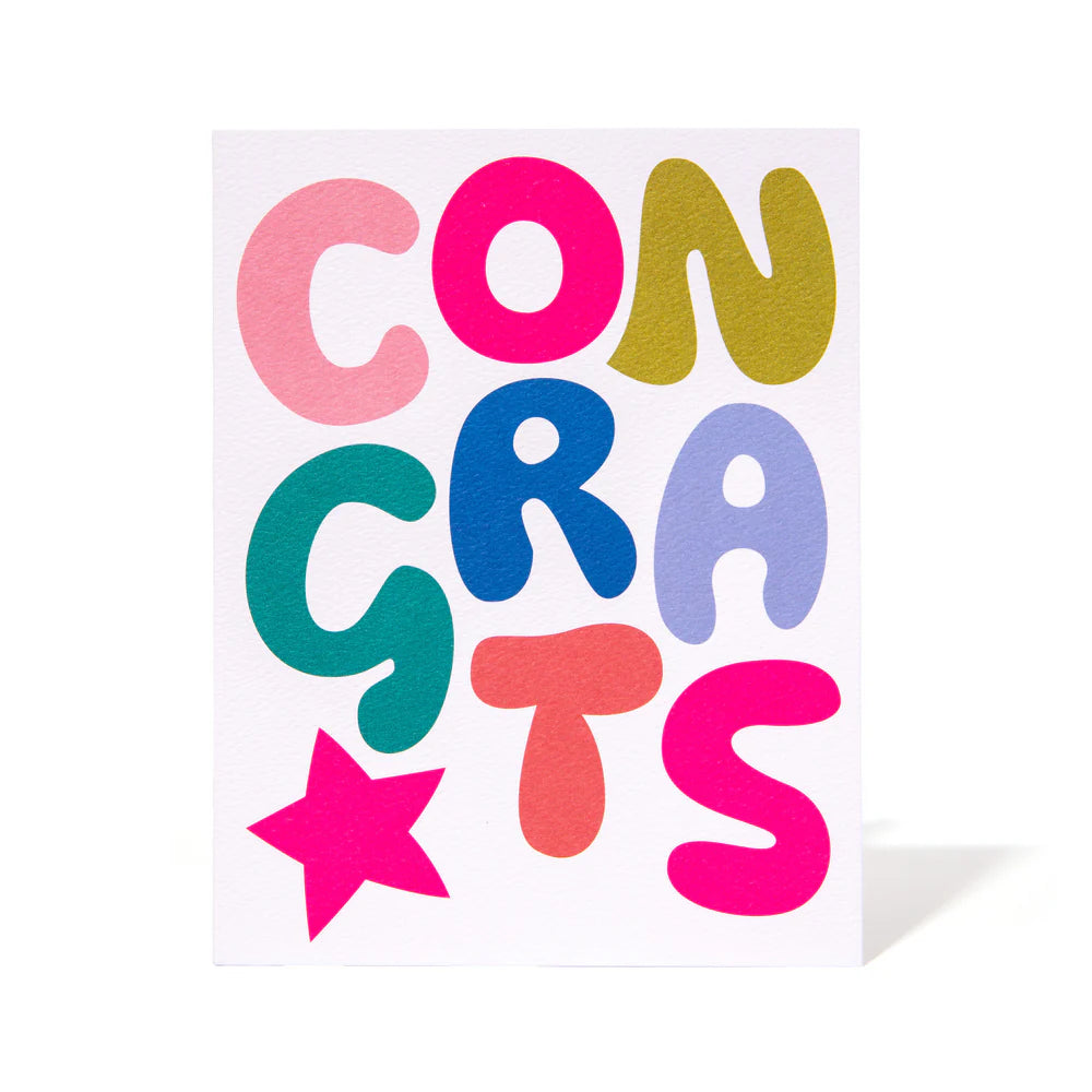 Bold Bubble Congrats Note Card Accessories Banquet Atelier & Workshop