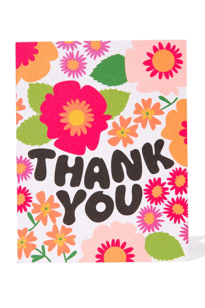 Groovy Floral Thank You Note Card Accessories Banquet Atelier & Workshop