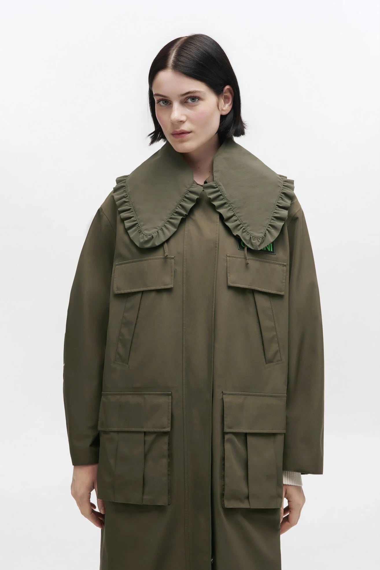 Barbour x GANNI Waterproof Parka Jacket Jackets & Coats Barbour x GANNI