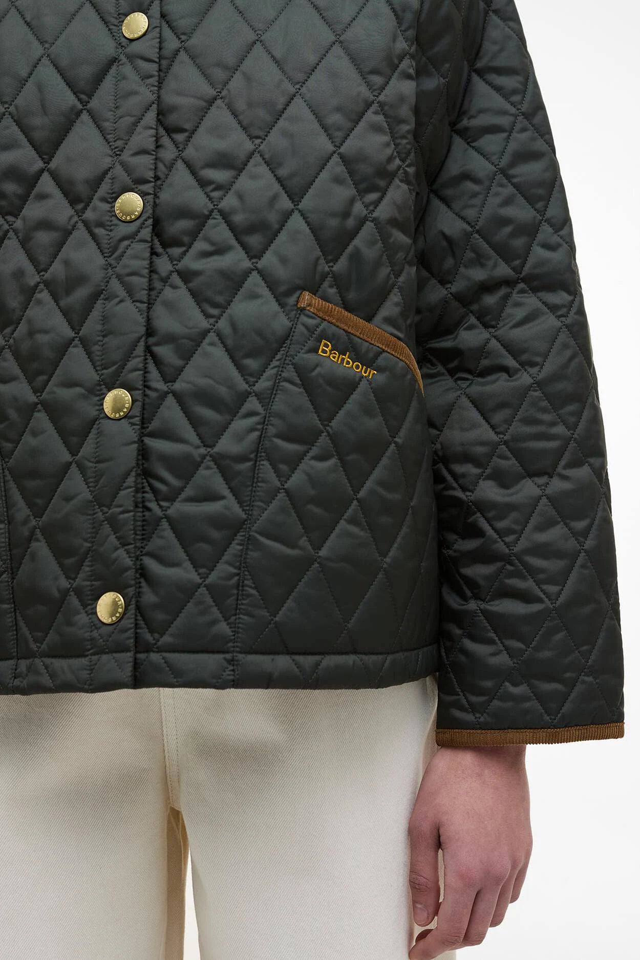 Icons Cropped Liddesdale Quilted Jacket Jackets &amp; Coats Barbour