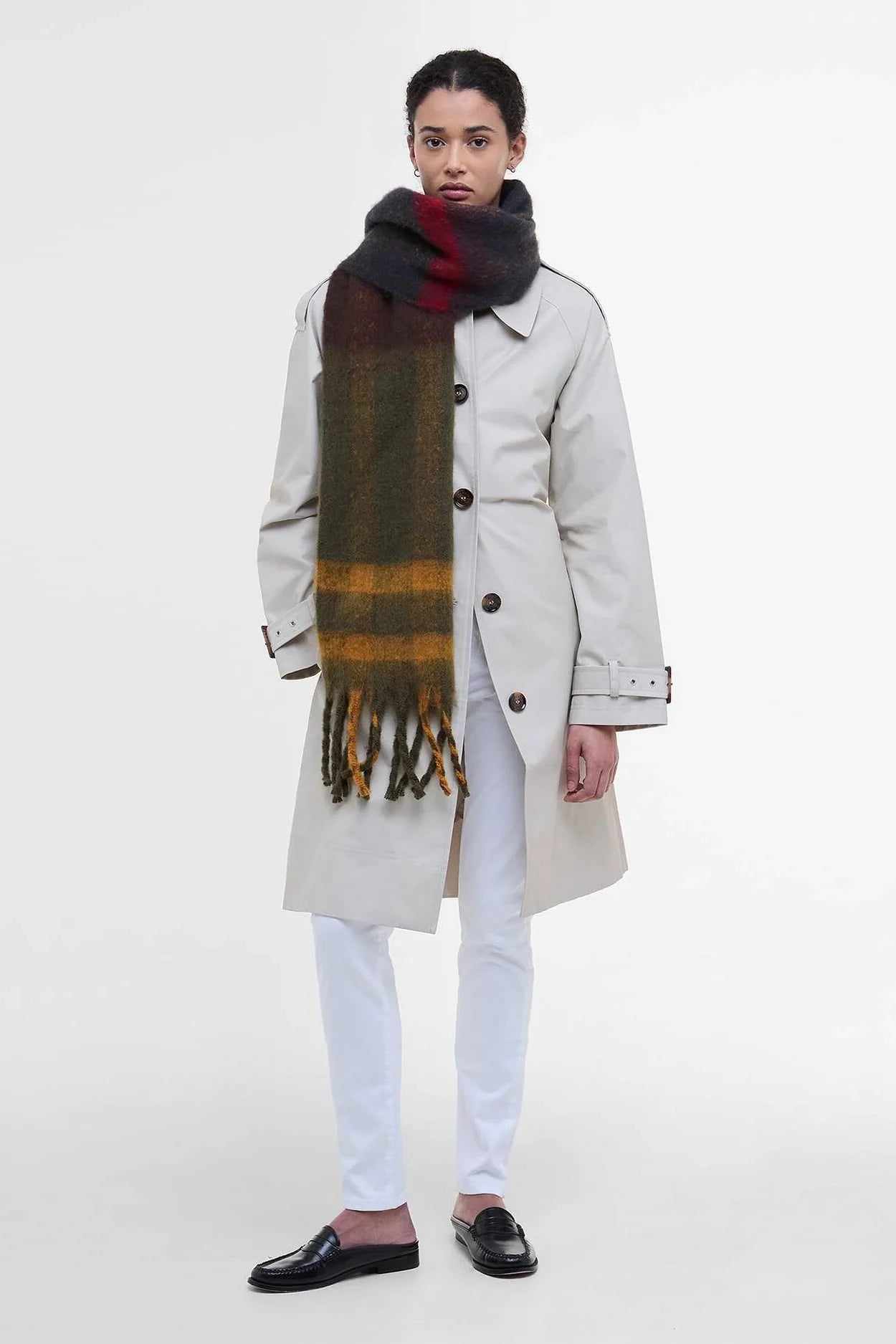 Isla Tartan Boucle Scarf Accessories Barbour