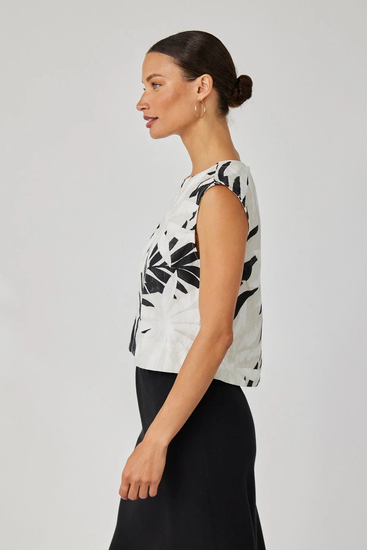 Boxy Button Back Top Tops Bella Dahl