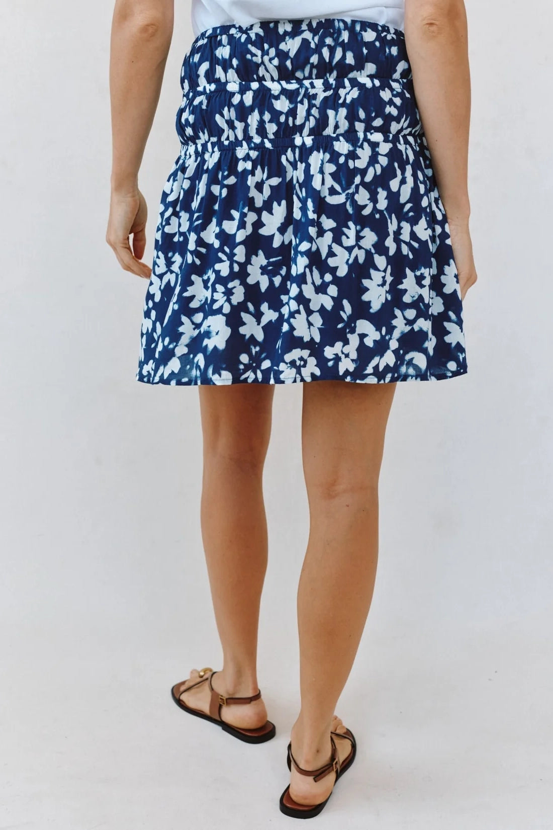 Elastic Gathered Mini Skirt Skirts Bella Dahl