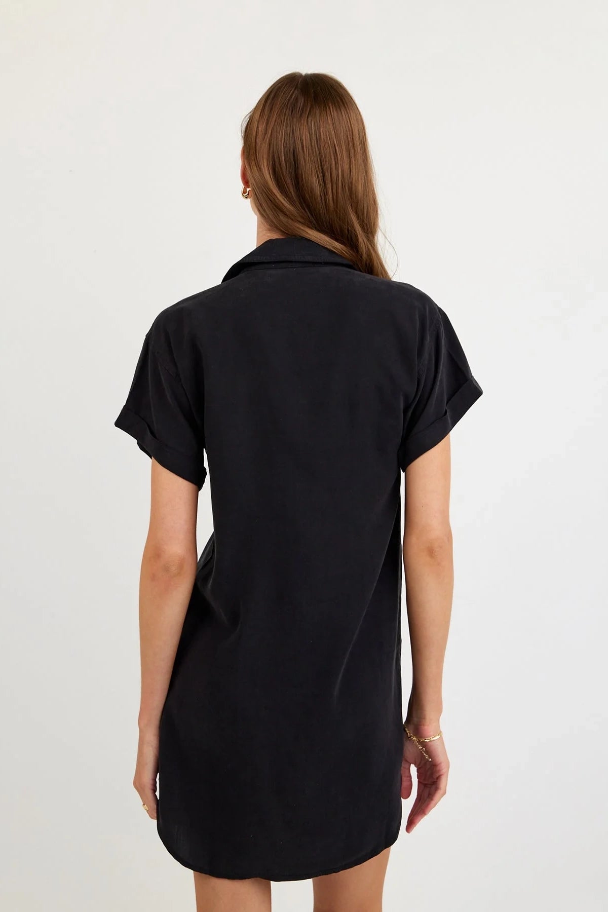 Roll Sleeve Pocket Shirt Dress Dresses Bella Dahl
