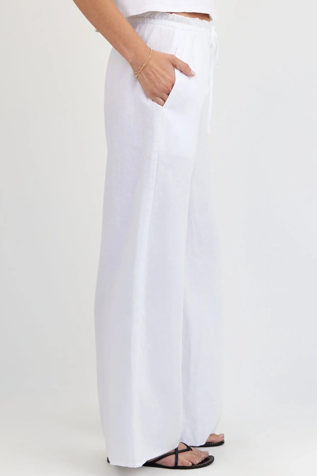 Ruffle Waist Wide Leg Pant Pants Bella Dahl