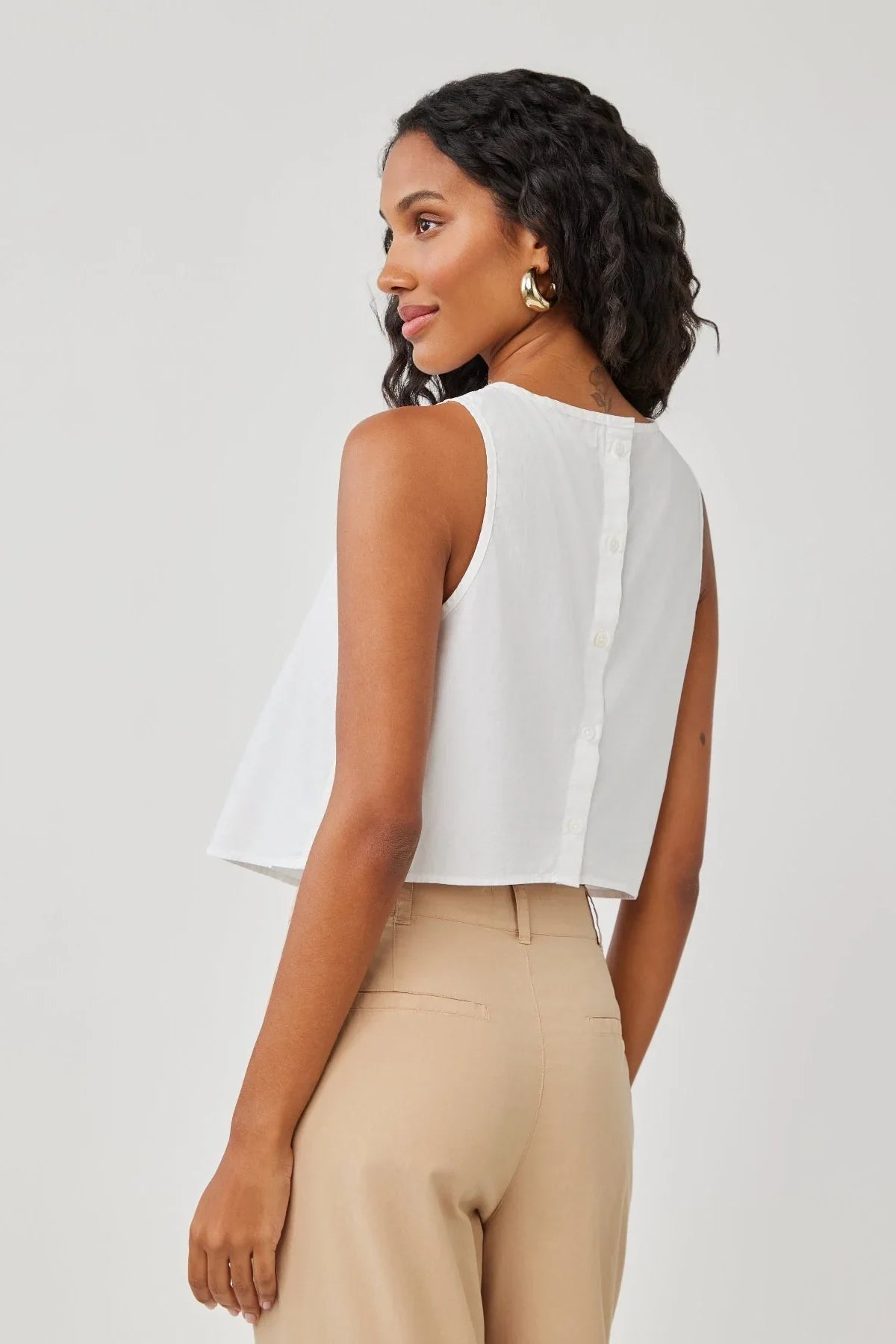 Sleeveless Button Back Top Tops Bella Dahl