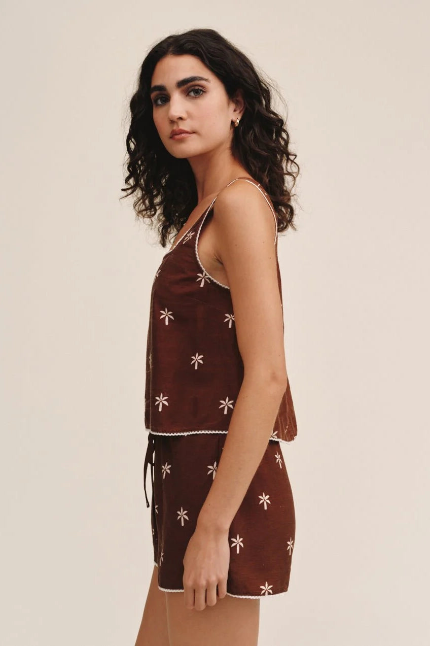 Square Neck Trimmed Tank T-Shirts & Tanks Bella Dahl