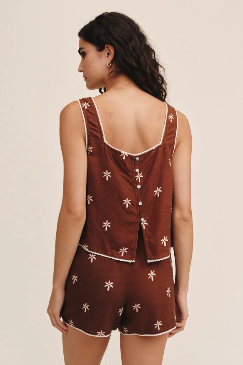 Square Neck Trimmed Tank T-Shirts &amp; Tanks Bella Dahl