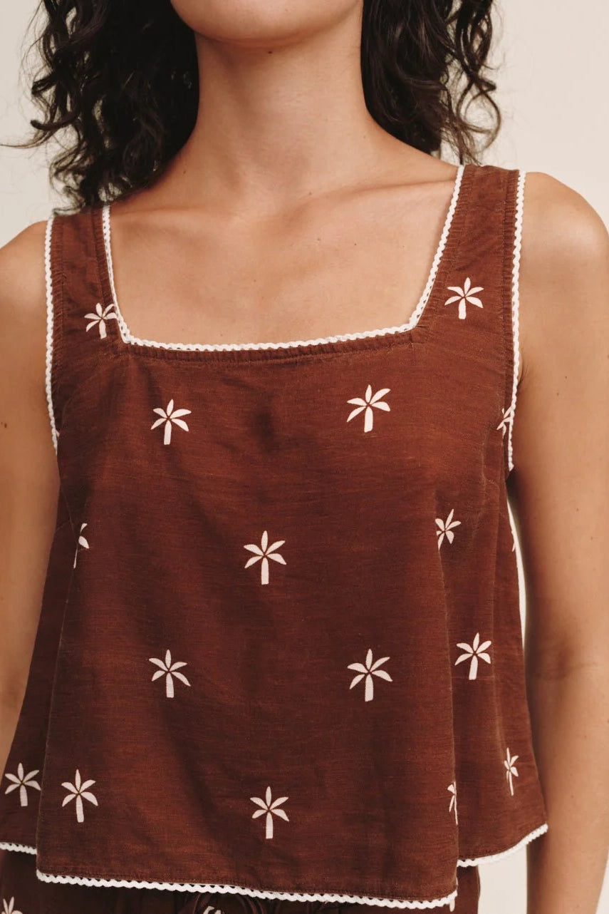 Square Neck Trimmed Tank T-Shirts &amp; Tanks Bella Dahl