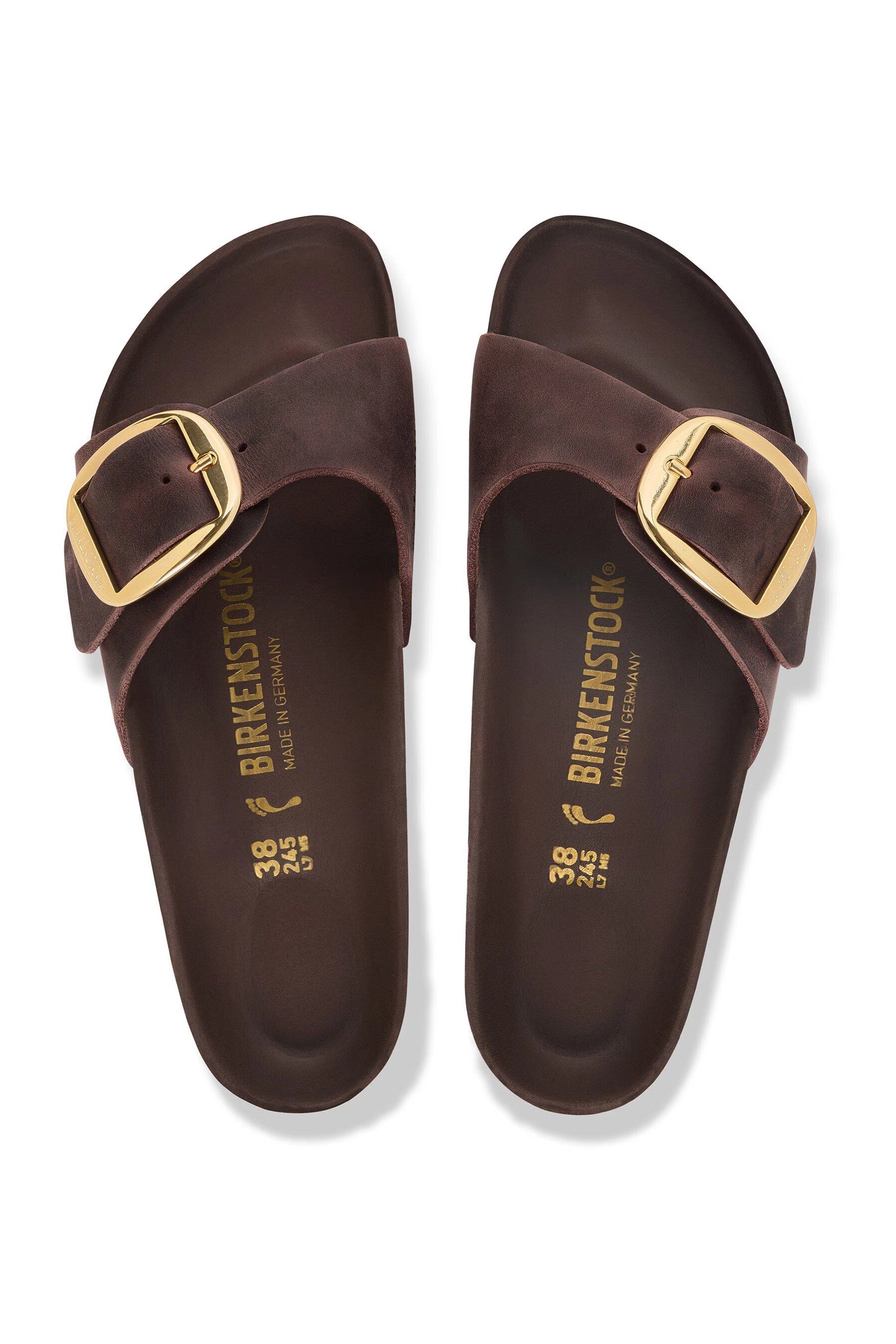 Madrid Big Buckle Natural Leather Oiled Footwear Birkenstock