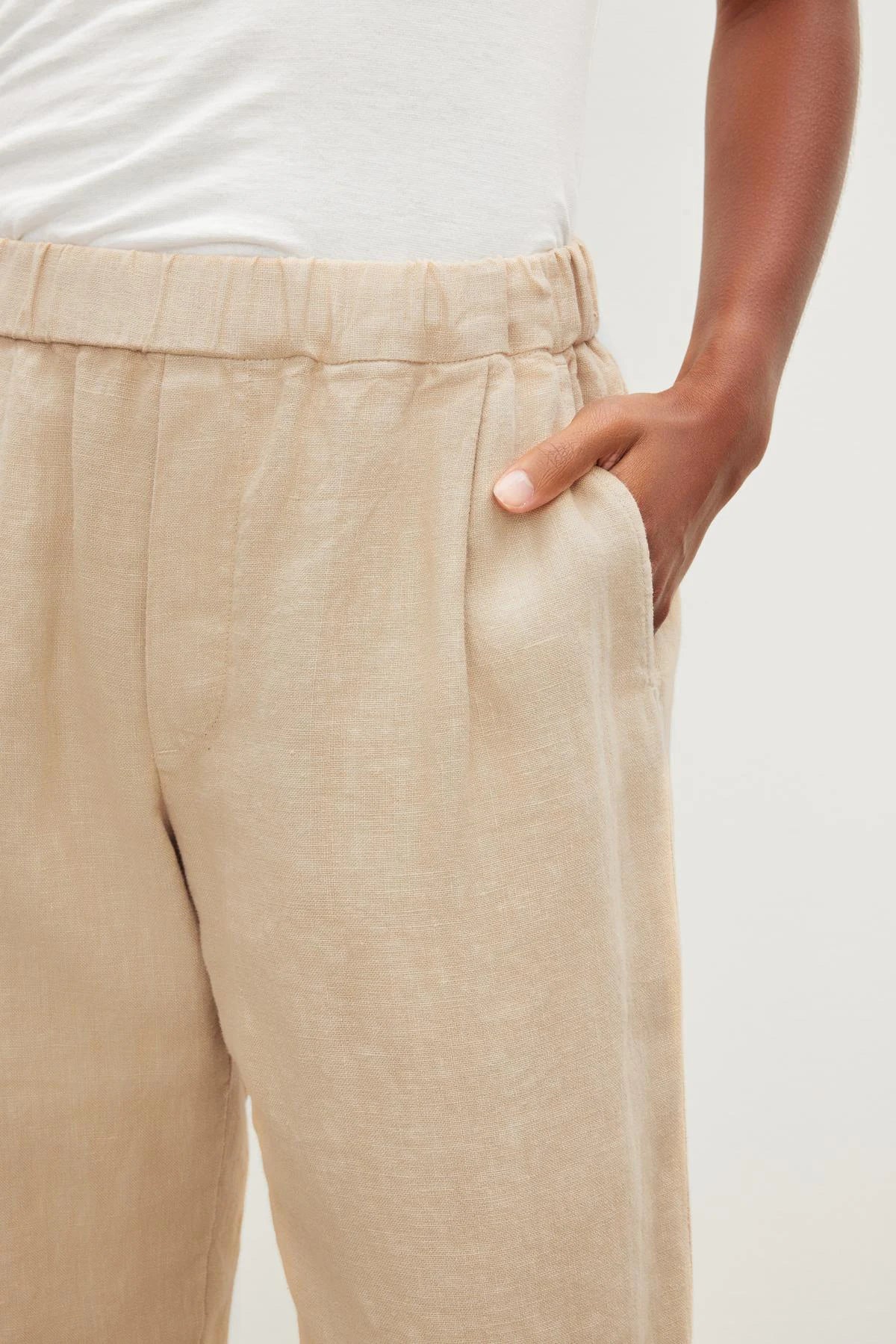 Jessie Heavy Linen Pant Pants Velvet   