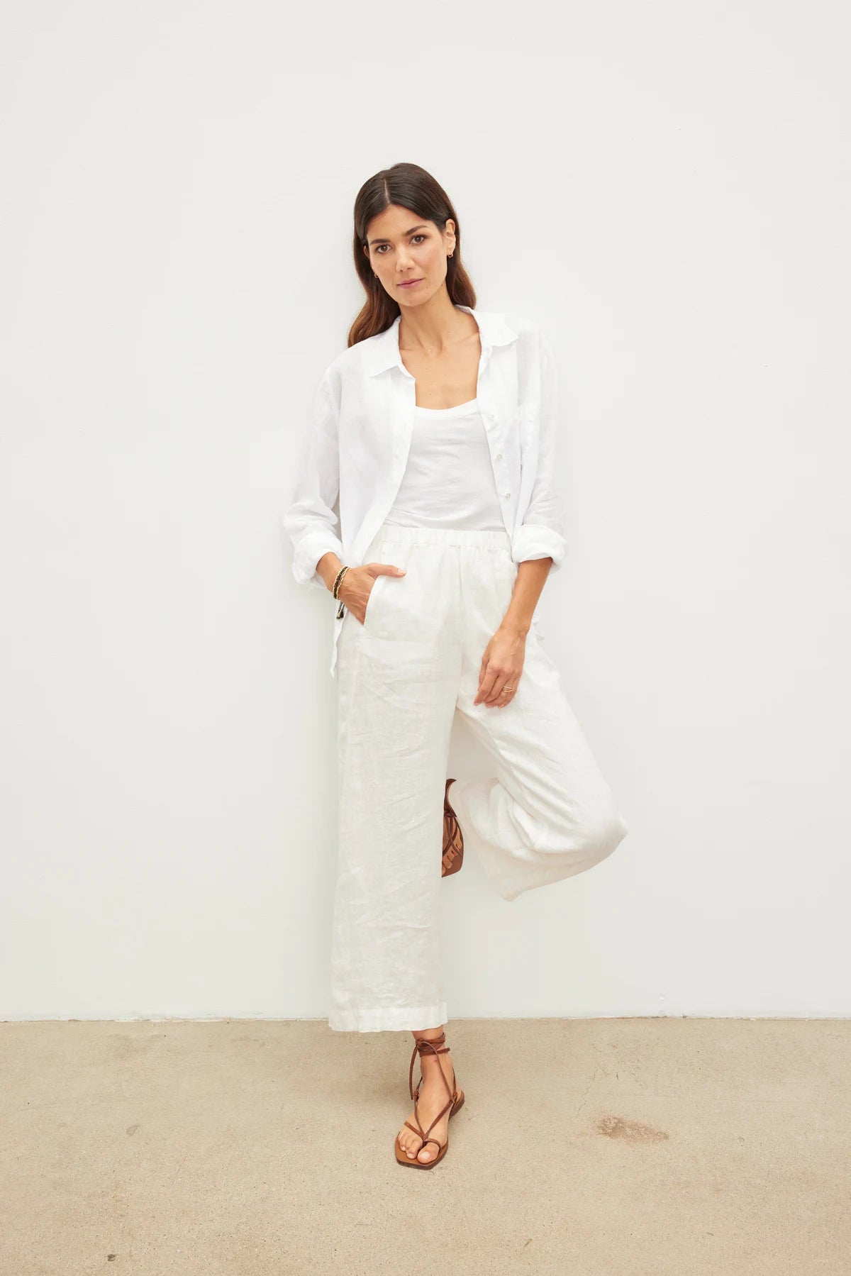 Lola Linen Pant Pants Velvet by Graham & Spencer   