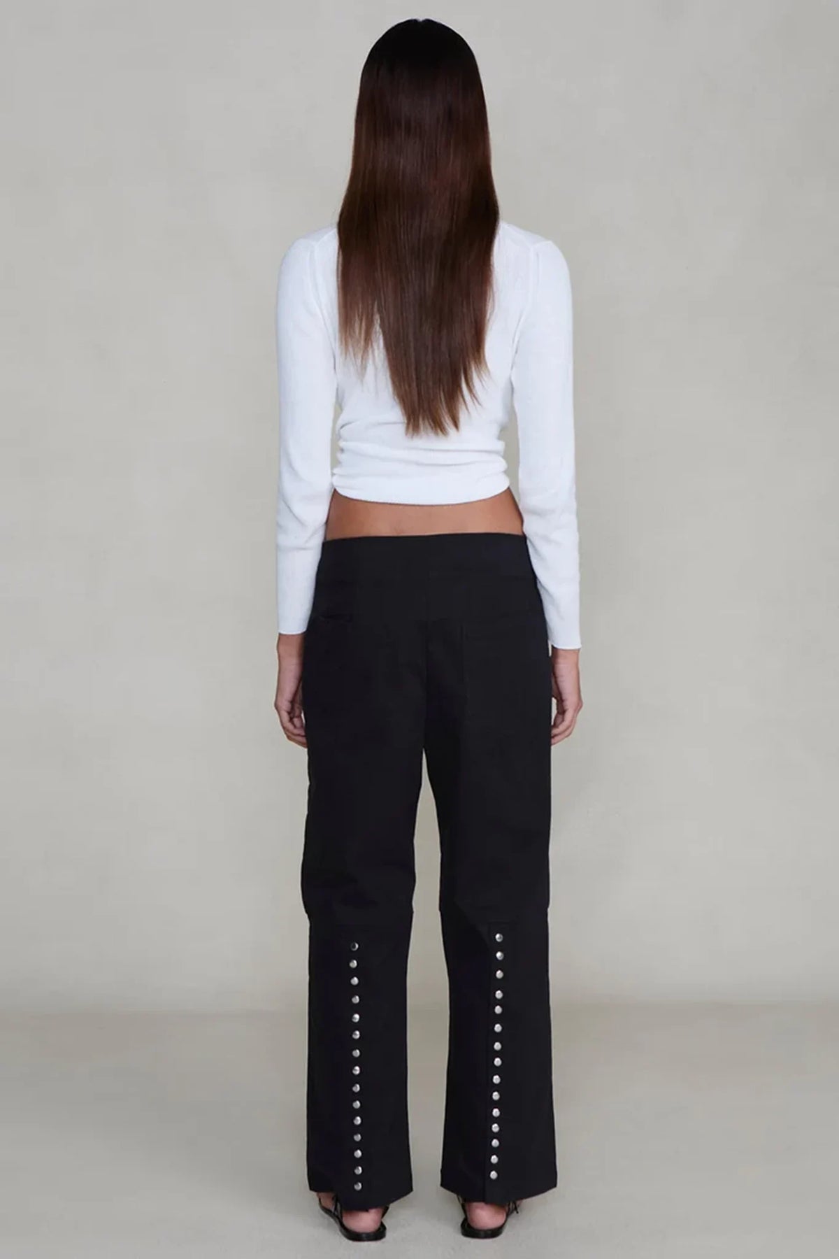Back Snap Straight Leg Pant Pants Chan Luu