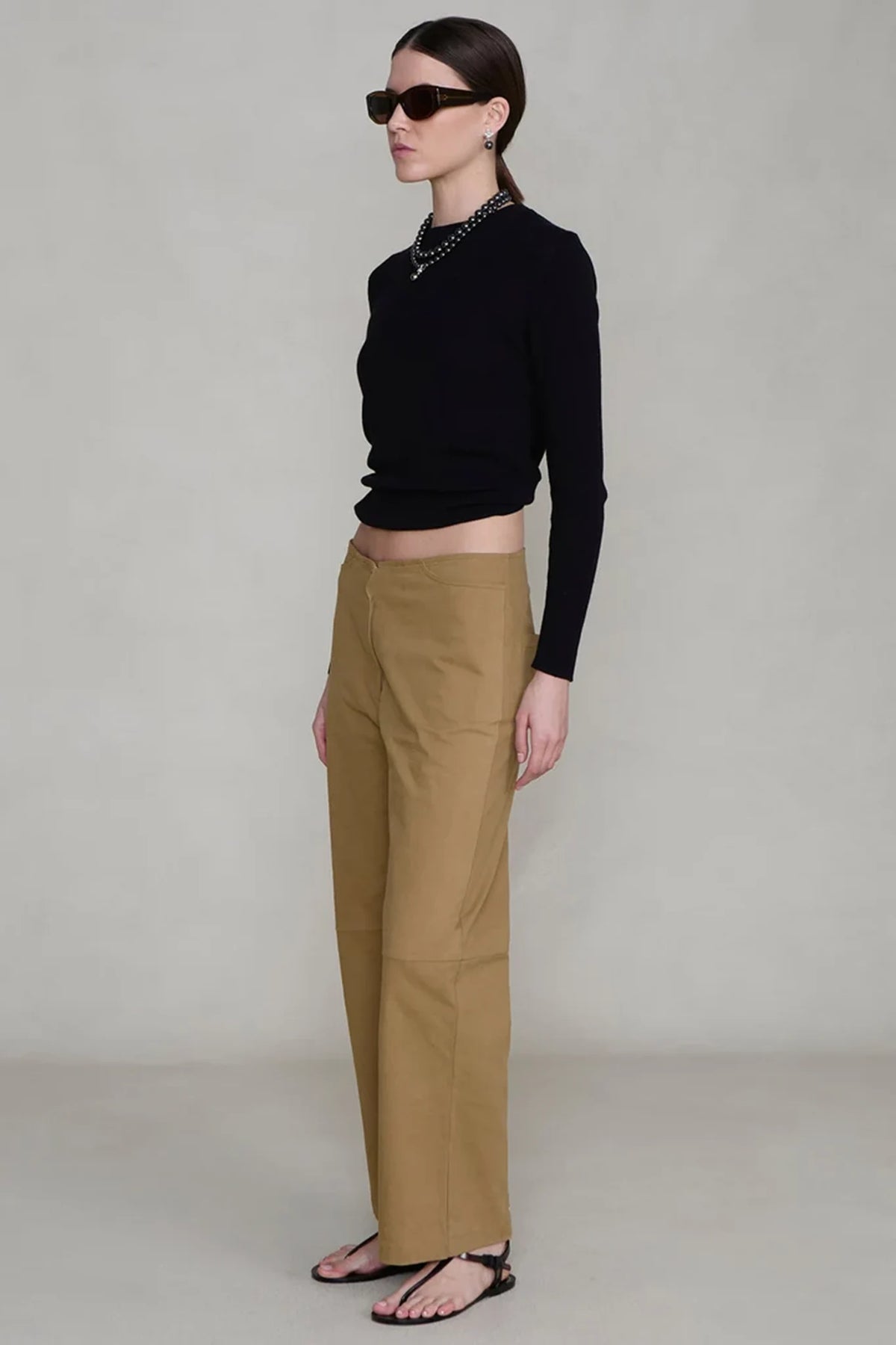 Back Snap Straight Leg Pant Pants Chan Luu