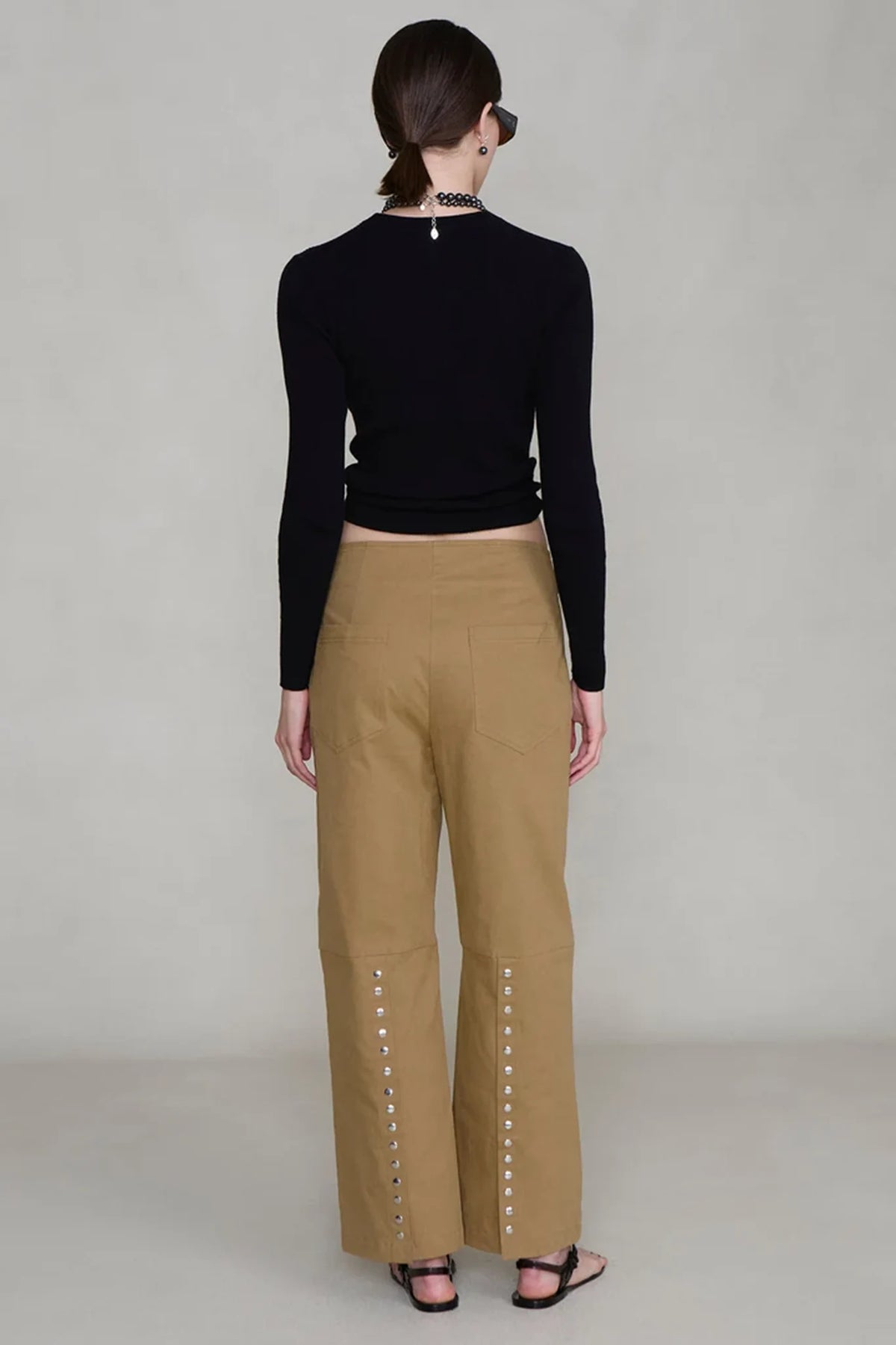 Back Snap Straight Leg Pant Pants Chan Luu