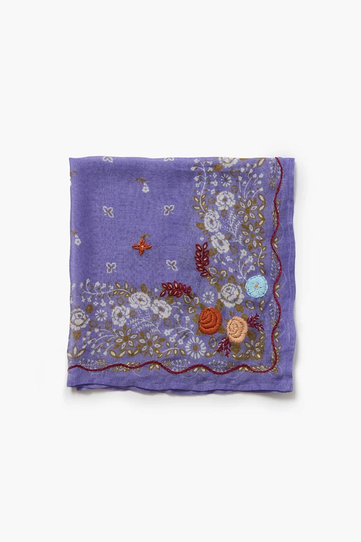 Embroidered Floral Bandana Accessories Chan Luu