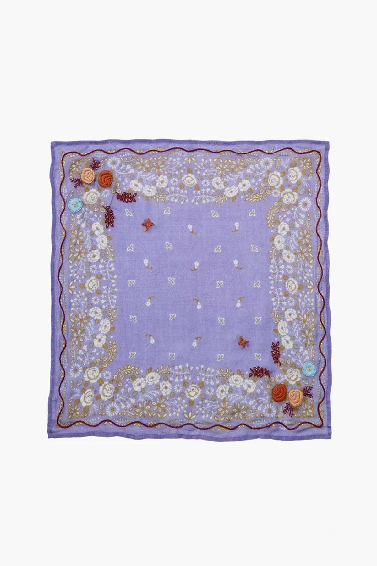 Embroidered Floral Bandana Accessories Chan Luu