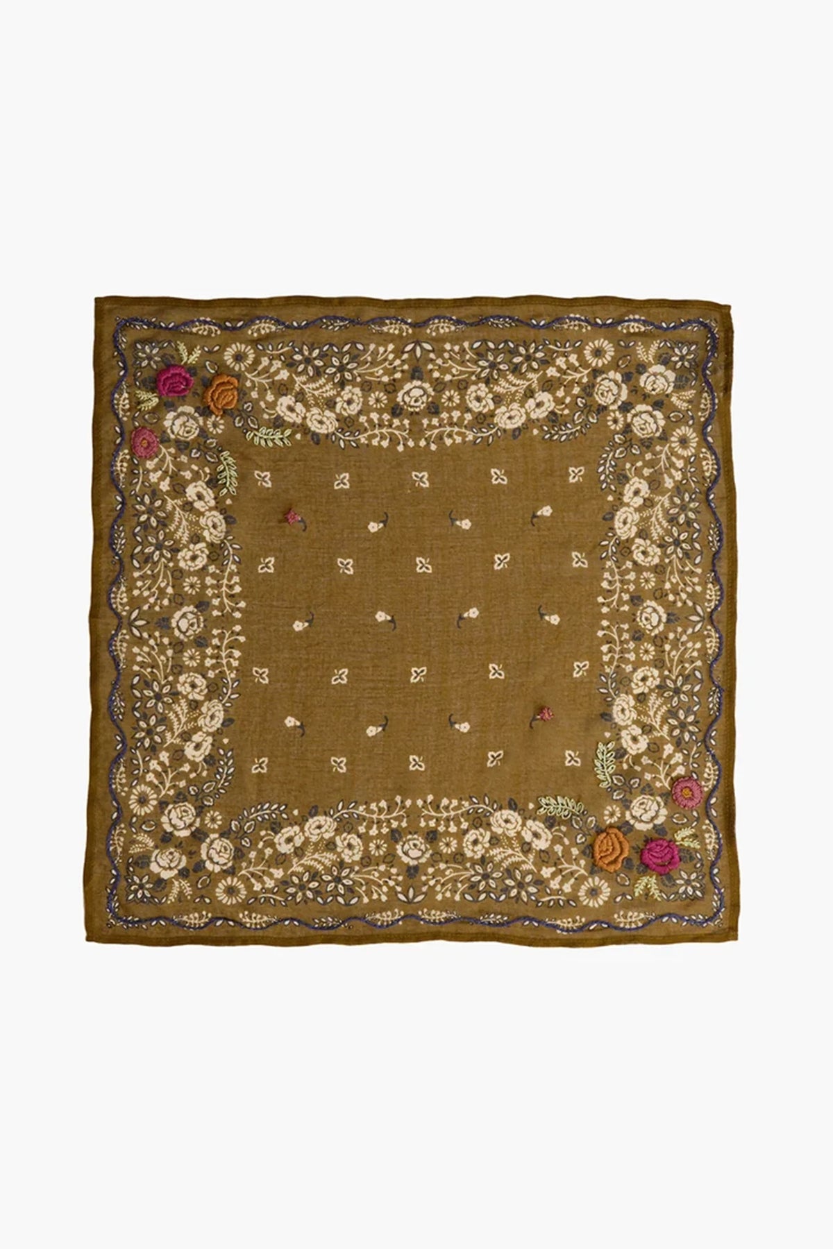 Embroidered Floral Bandana Accessories Chan Luu
