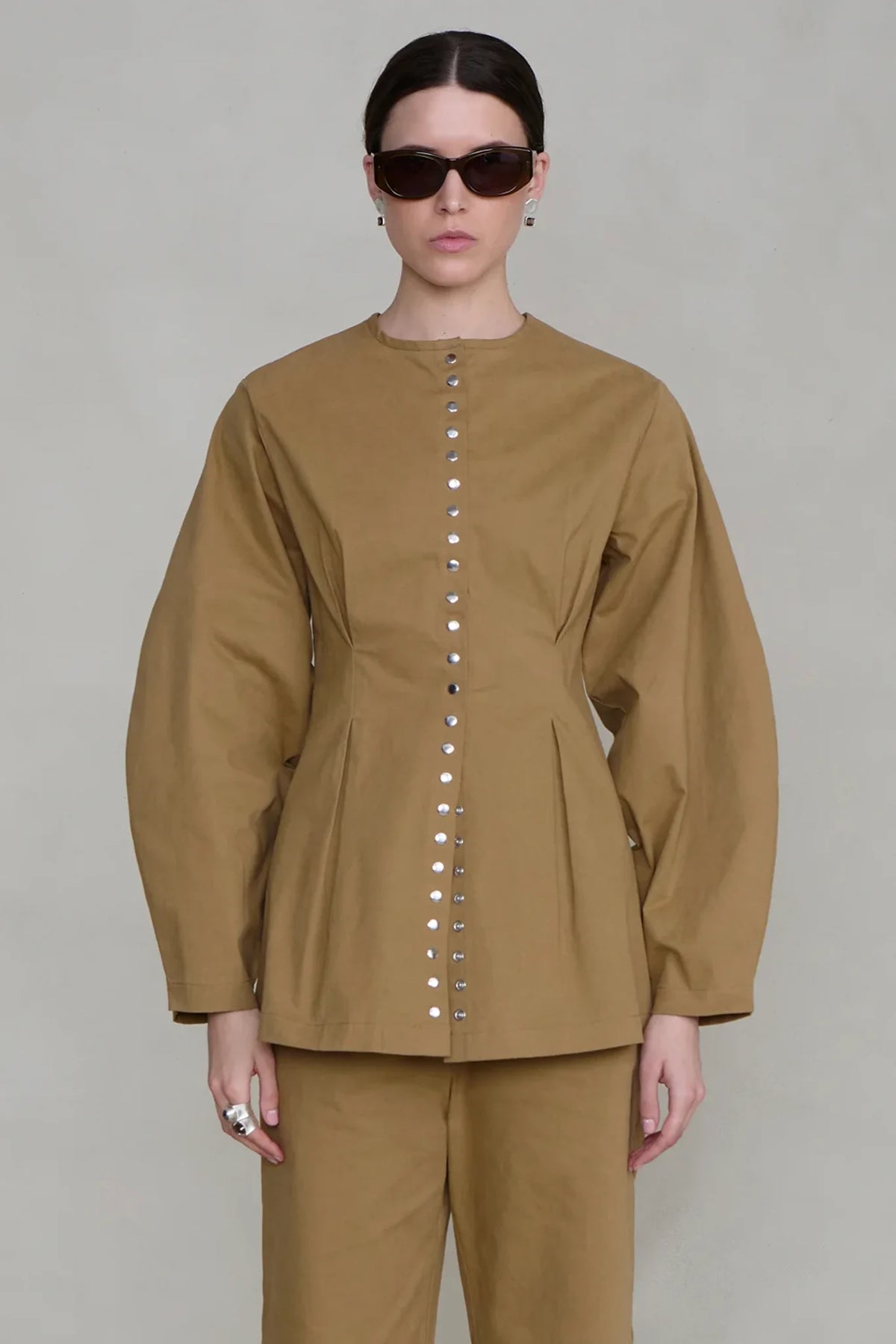 Pinch Waist Snap Jacket Jackets & Coats Chan Luu