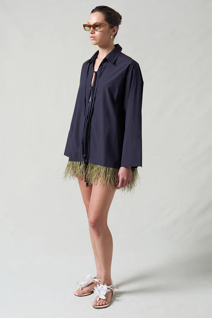 Shoelace Feather LS Shirt Shirts &amp; Tops Chan Luu