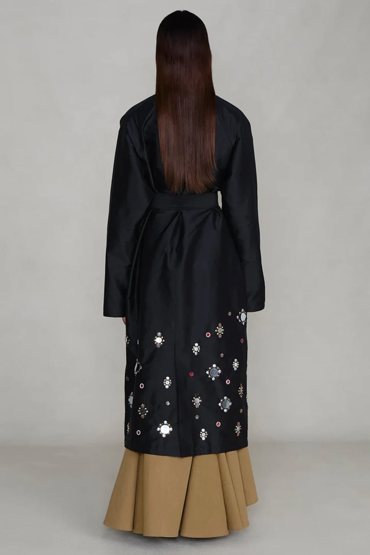 Techno Taffeta Sequin Trench Coat Jackets &amp; Coats Chan Luu