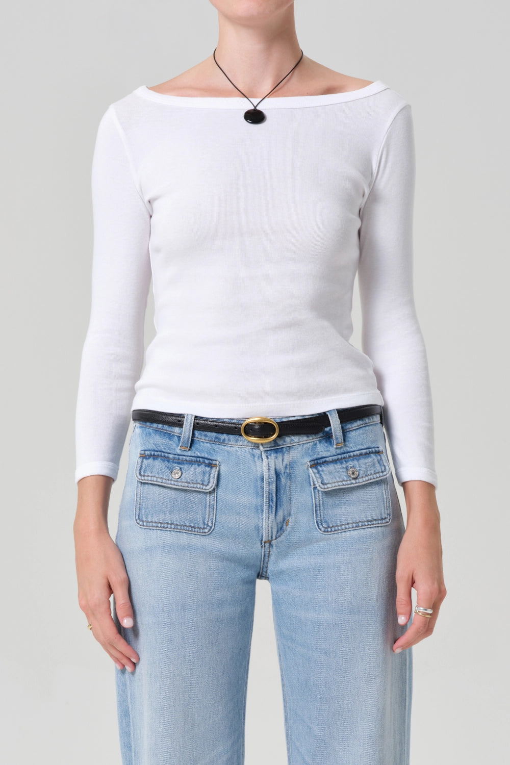 Boat Neck Slim Tee T-Shirts & Tanks Citizens of Humanity