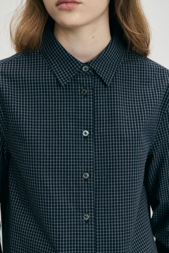 Essential Slim Checked Shirt Shirts &amp; Tops Dunst