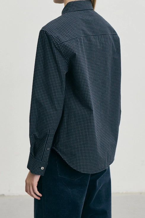Essential Slim Checked Shirt Shirts &amp; Tops Dunst