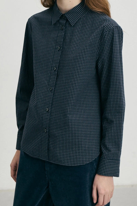 Essential Slim Checked Shirt Shirts &amp; Tops Dunst