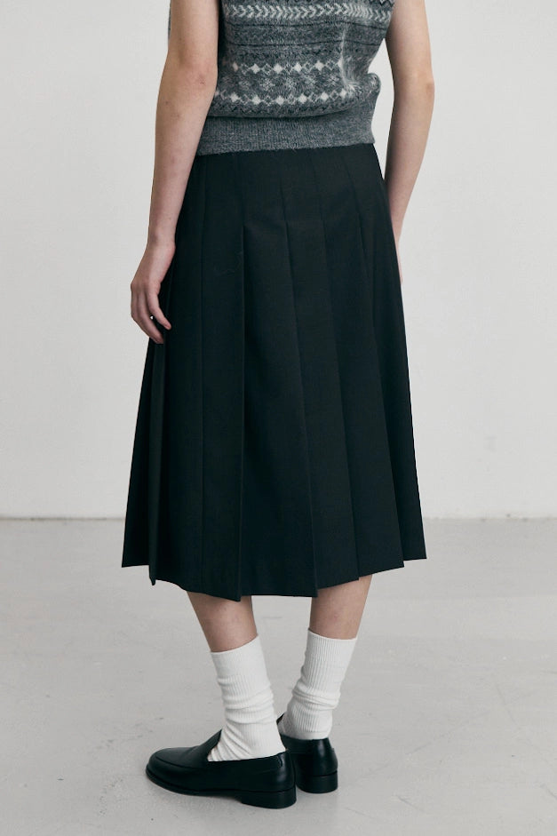 Pleats Long Skirt Skirts Dunst