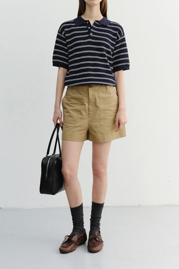 Multi Striped Polo Knit Shirts &amp; Tops Dunst