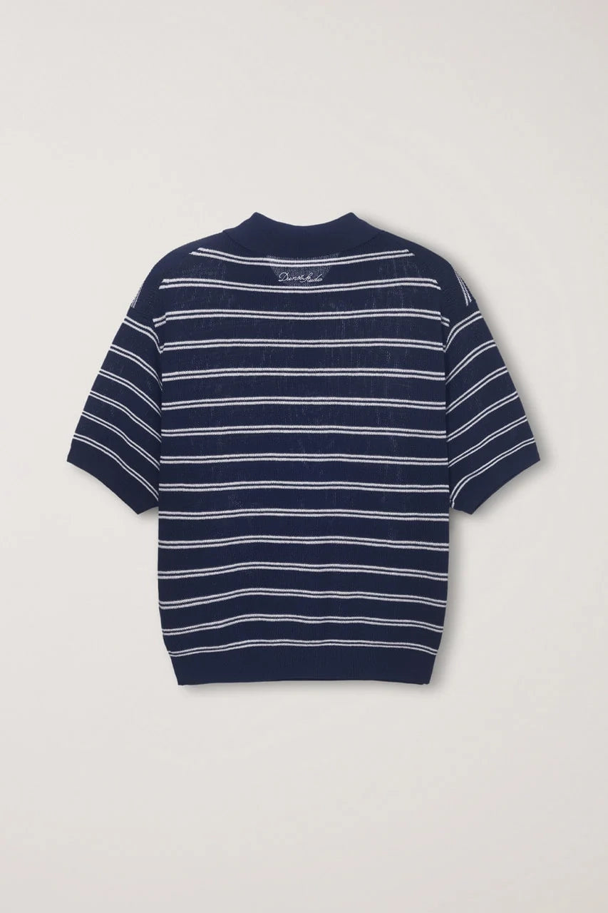 Multi Striped Polo Knit Shirts &amp; Tops Dunst