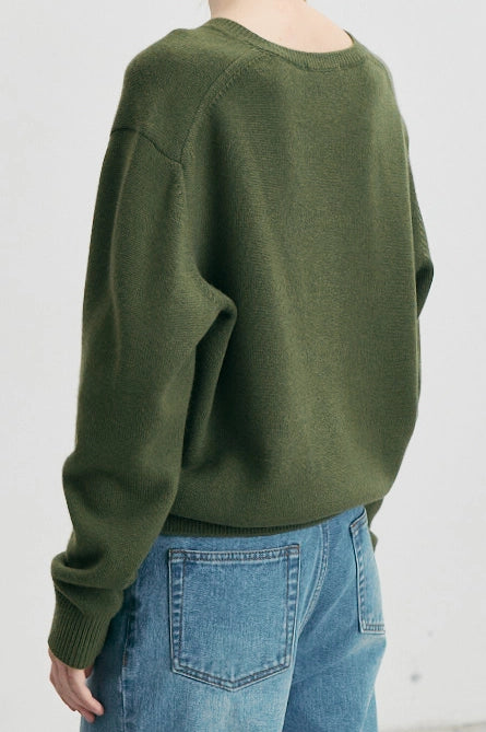 Unisex Cashmere V-Neck Sweater Sweaters &amp; Knits Dunst