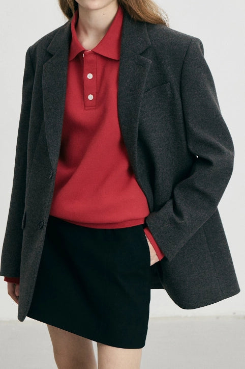 Unisex Classic 2 Button Wool Blazer Jackets &amp; Coats Dunst