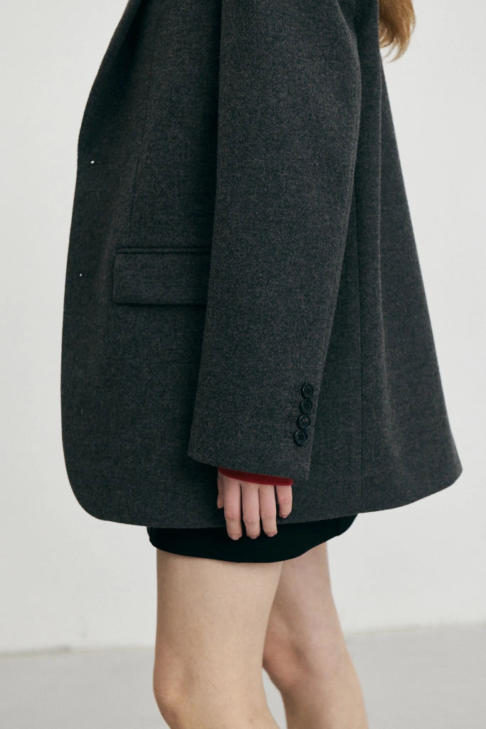 Unisex Classic 2 Button Wool Blazer Jackets &amp; Coats Dunst