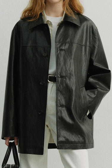 Unisex Leather Half Jacket Jackets & Coats Dunst
