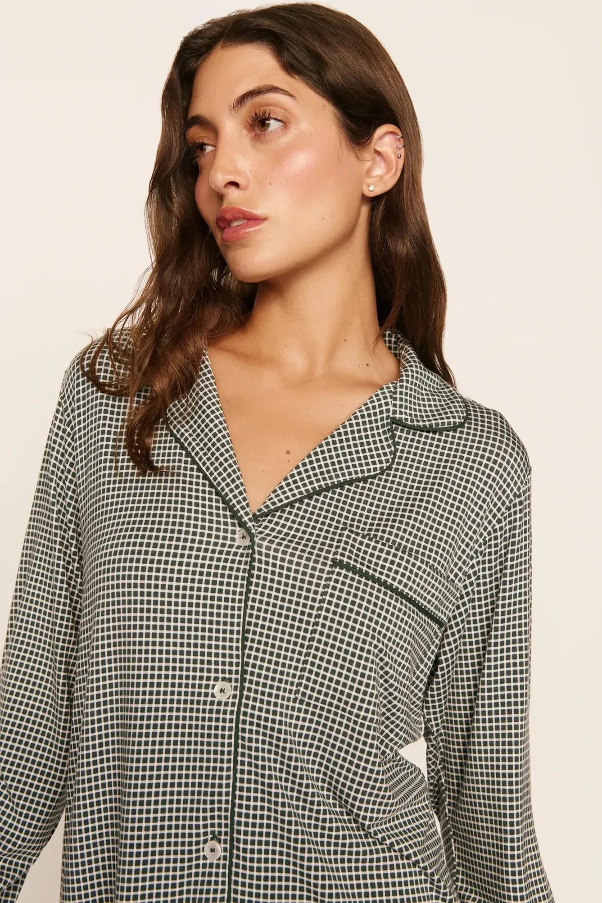 Gisele Printed TENCEL™ Modal Long Sleeve &amp; Relaxed Short PJ Set Sleepwear Eberjey