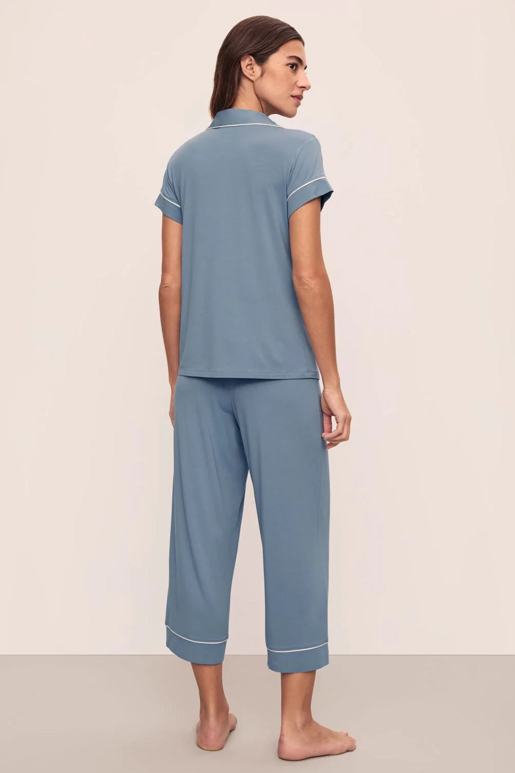 Gisele Short Sleeve Crop PJ Set Eberjey